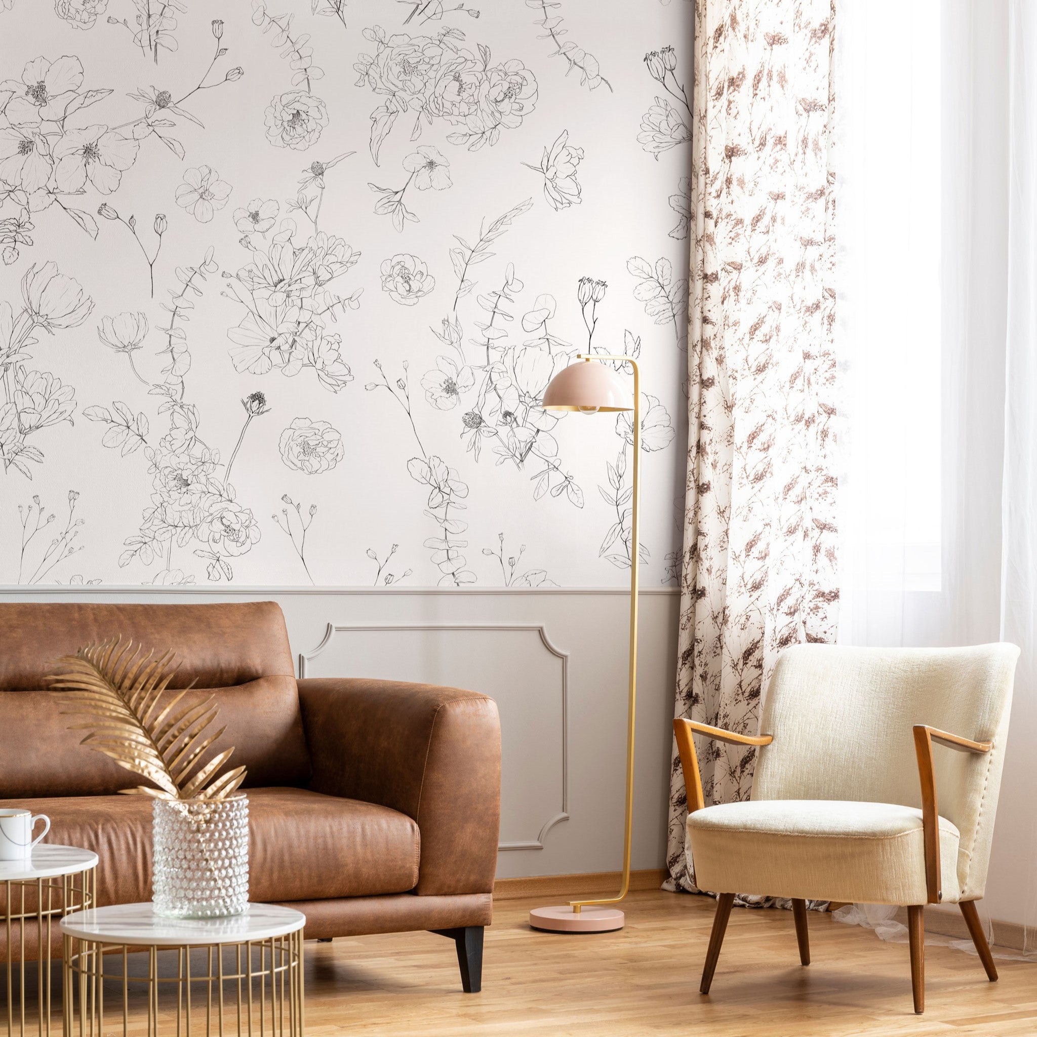 Modern interior wallpaper
